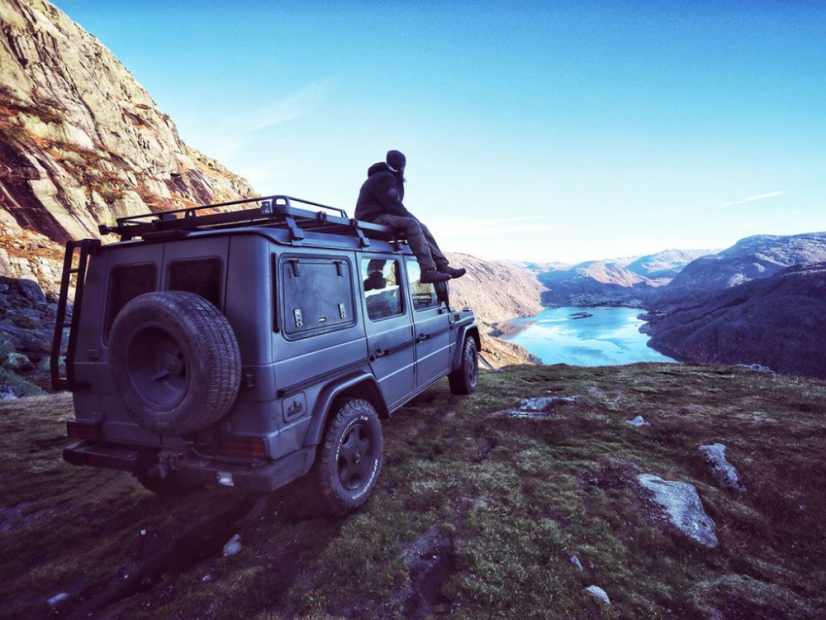 MB G class vysoká a dlouhá střešní zahrádka