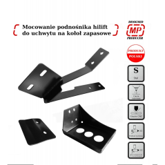 Držák Hi-liftu na rezervní kolo LR Discovery 3,4