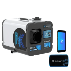 Horkovzdušné topení Cube 5 kw Bluetooth, pro vysoké nadmořské  výšky