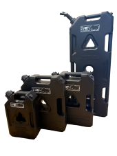 Plastový kanystr 2 galony plochý černý - 7,6 litrů