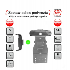 Súprava hliníkového krytu podvozku HD a dosky navijaka pre DISCOVERY 5 od roku 2021