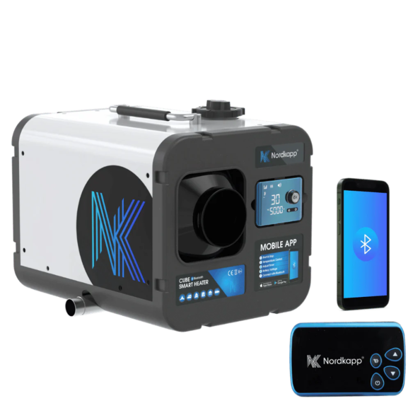 Horkovzdušné topení Cube 5 kw Bluetooth, pro vysoké nadmořské  výšky