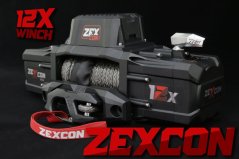 Naviják ZEXCON s průvlakem s pozicí pro hák a se syntetickým lanem 12000 lbs