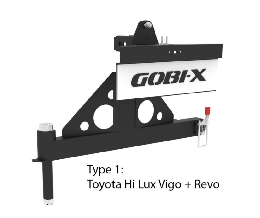Držák rezervy RH Toyota Hilux (2005-současnost) pro pevnostní nárazník