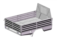 Flat bed with drop sides - Single cab LC79