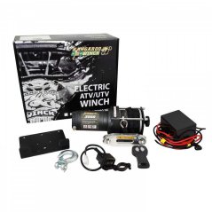 Naviják 3000 lb Kangaroo WINCH syntetické lano 12V