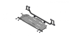 Transfer box skid plate with AdBlue- Al - Revo