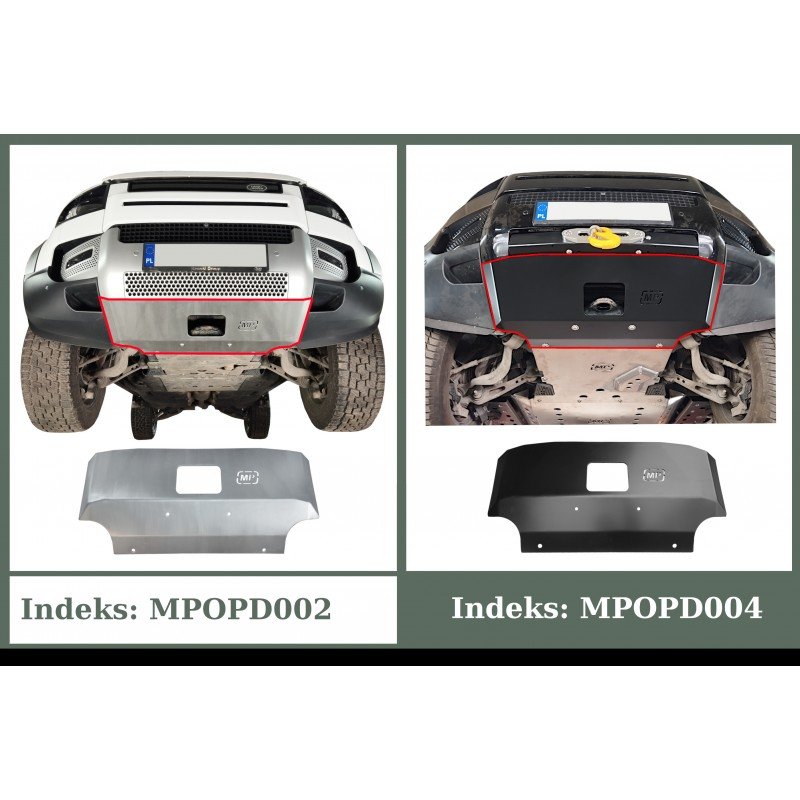 Osłona aluminiowa zderzaka do New Defender L663 od 2020r