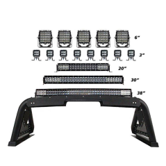 Rám na korbu Sport bar 2.0 s elektricky sklopnou lištou pro světla - F150, F150 Raptor, RAM, Silverado, Tundra