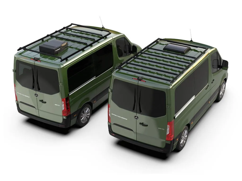 Mercedes-Benz Sprinter (L1H1/128” SWB/Standard Roof) (2006-obecnie) Zestaw bagażnika Slimpro Van Rack Kit