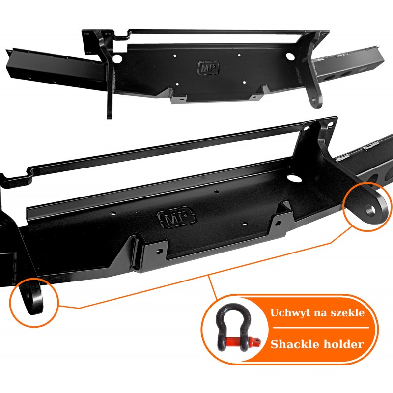 Montážní deska pro naviják LR Discovery 3 s bočními výztuhami