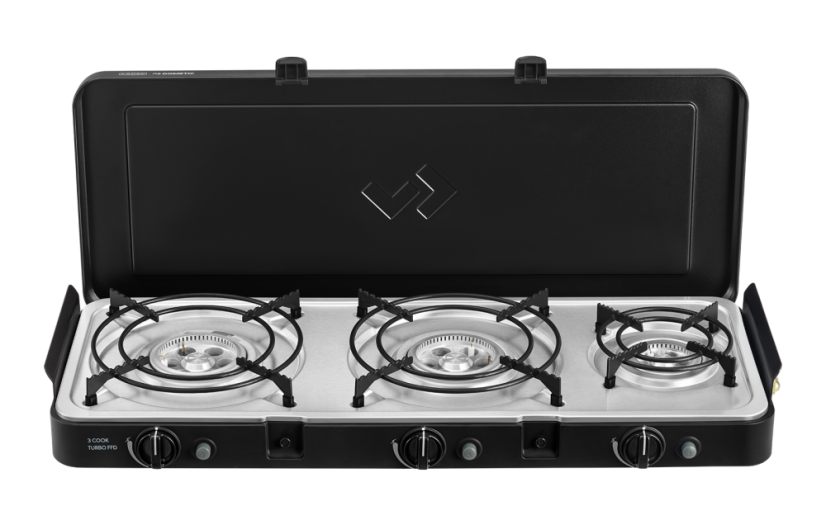 Vařič s plotýnkami 3 Cook Turbo Deluxe, 30 mbar